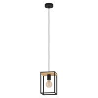 Eglo Landelijke hanglampLibertad zwart met hout - 99795