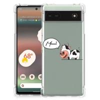 Google Pixel 6A Stevig | Bumper Hoesje | Cow