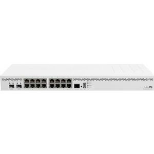 Mikrotik CCR2004-16G-2S+ bedrade router 16 Gigabit Ethernet Wit