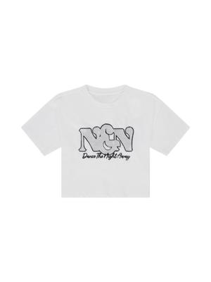 Nik&Nik Meisjes t-shirt - Dance - Off wit