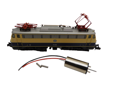 micromotor NH005 motor ombouwset voor Hobbytrain E10, E10.3, E40, BR 110, BR 112, BR 114, u.a.