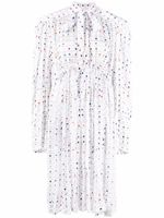 Balenciaga robe oversize imprimée - Blanc