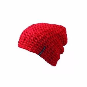 Basic beanie muts rood voor dames