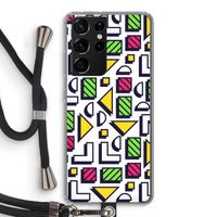 8-bit N°4: Samsung Galaxy S21 Ultra Transparant Hoesje met koord