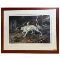 Schilderij Glas met Lijst Speurhonden
