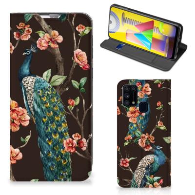 Samsung Galaxy M31 | Hoesje maken | Pauw met Bloemen