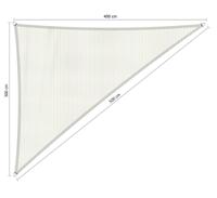Driehoek 90 3,00x4,00x5,00 m Arctic White - Shadow comfort