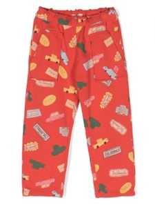 The Animals Observatory pantalon de jogging à imprimé graphique - Rouge