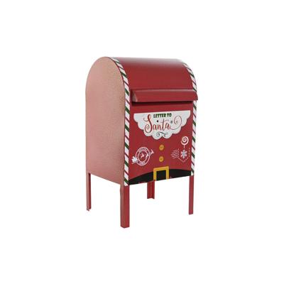 Kerstversiering DKD Home Decor Geel Wit Zwart Rood Brievenbus 28,5 x 26,5 x 52 cm