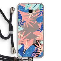 Tropisch: Samsung Galaxy J4 Plus Transparant Hoesje met koord