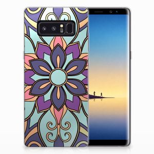 Samsung Galaxy Note 8 TPU Case Purple Flower