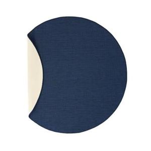 Tapeso Rond buitenkleed effen - Flip donkerblauw - 160 cm rond