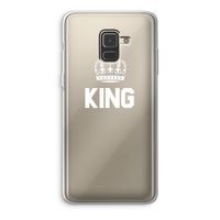 King zwart: Samsung Galaxy A8 (2018) Transparant Hoesje