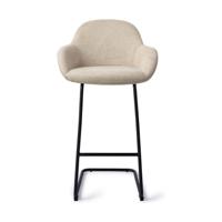 Jesper Home Kushi barkruk H75 Ivory Ivy arch black