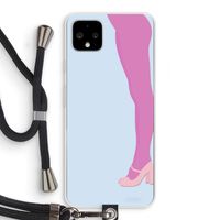 Pink panty: Pixel 4 XL Transparant Hoesje met koord