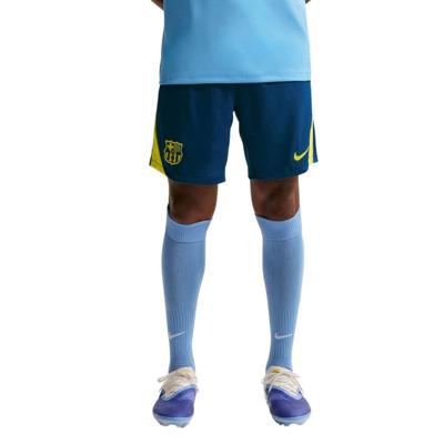 Nike FC Barcelona Strike Trainingsbroekje 2025-2026 Donkerblauw Felgeel Nike FC Barcelona Strike Trainingsbroekje 2025-2026 Donkerblauw Felgeel