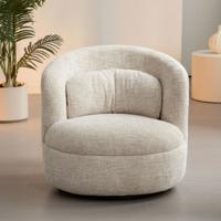 Livingfurn Draaifauteuil 'Britt' kleur Crème