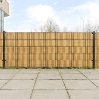 VidaXL Balkonschermen 10 st 255x19 cm poly rattan lichtbruin VidaXL Balkonschermen 10 st 255x19 cm poly rattan lichtbruin