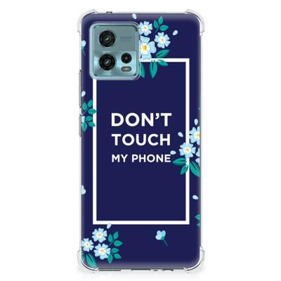 otorola Moto G72 Anti Shock Case Flowers Blue DTMP otorola Moto G72 Anti Shock Case Flowers Blue DTMP