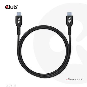 CLUB3D USB2 Type-C Bi-Directional Cable, Data 480Mb,PD 240W(48V/5A) EPR M/M 2m USB IF GECERTIFICEERD