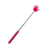 Stevige handjes uitschuifbare ruggenkrabber 65 cm rood