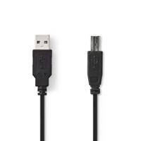 Nedis USB-Kabel | USB-A Male | USB-B Male | 480 Mbps | 3 m | 1 stuks - CCGB60100BK30 CCGB60100BK30