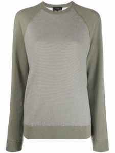 Vince pull colour block en maille - Vert