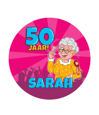 Bierviltjes Sarah cartoon