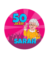 Bierviltjes Sarah cartoon