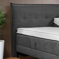 OP=OP Opberg Boxspring Kyano 200 x 200 Zwart incl. Voetbord