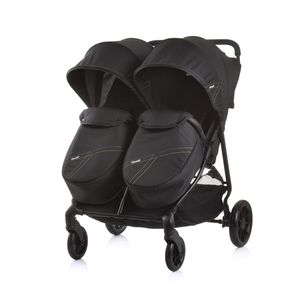 Duo Kinderwagen Sevils Stars Zwart: Voor Dubbel Plezier en incl. luiertas