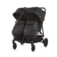 Duo Kinderwagen Sevils Stars Zwart: Voor Dubbel Plezier en incl. luiertas - thumbnail