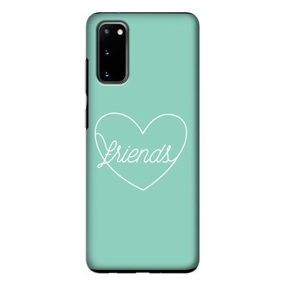 Friends heart pastel: Samsung Galaxy S20 Tough Case