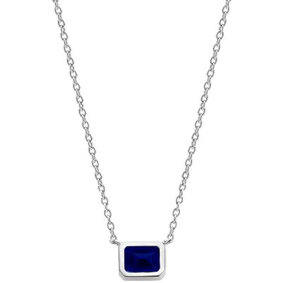TI SENTO-Milano 3998BY Ketting zilver-synth. kristal goud- en zilverkleurig-wit 38-48 cm