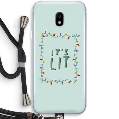 It's Lit: Samsung Galaxy J3 (2017) Transparant Hoesje met koord