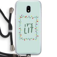 It's Lit: Samsung Galaxy J3 (2017) Transparant Hoesje met koord