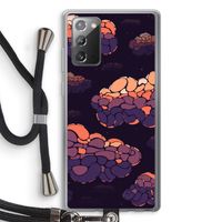 Patroon Wolken: Samsung Galaxy Note 20 / Note 20 5G Transparant Hoesje met koord