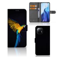Xiaomi Mi 11 | Telefoonhoesje | Met pasjeshouder | Papegaai