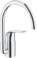 Grohe Euroeco Special keukenkraan hoog met hendel 12 cm chroom