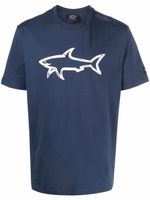 Paul & Shark t-shirt à logo imprimé - Bleu