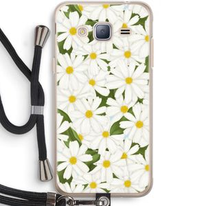 Summer Daisies: Samsung Galaxy J3 (2016) Transparant Hoesje met koord