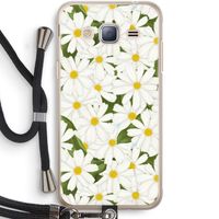 Summer Daisies: Samsung Galaxy J3 (2016) Transparant Hoesje met koord