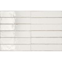 Wandtegel Ceramic-Apolo Raku 6x27 cm Glans Warm White (Doosinhoud: 0,78 M2)