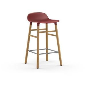 Normann Copenhagen Form Barkruk Low 65 cm - Eiken - Donkerrood