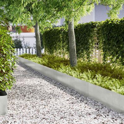 Gazonranden 50 pcs Zilver 100 x 0.5 x 30 cm Roestvrij staal