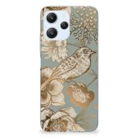 TPU Case voor Xiaomi Redmi 12 4G Vintage Bird Flowers