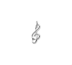 TFT Bedel Muzieksleutel Zilver