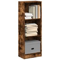 Boekenkast 40x24x109 cm bewerkt hout gerookt eikenkleurig