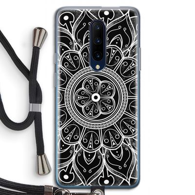 Roses Are Red: OnePlus 7 Pro Transparant Hoesje met koord