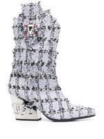 Philipp Plein bottines Cowboy Gothic Plein 85 mm - Bleu